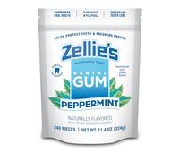 Zellies Xylitol Sugar Free Chewing Gum (Peppermint, 240 Count (Pack Of 1))