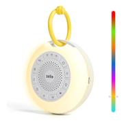 Zello Portable Pro Max White Noise Machine Baby Sleep Aid - 55+ Hour Battery, 30 Advanced Sounds, Coloured Night Light, Smart Memory & Timer, Rechargeable for Travel & Home