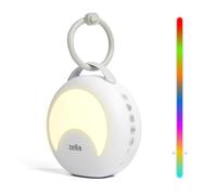 Zello Portable White Noise Machine 30 Soothing Sounds 7 Colour Moon Nightlight Sleep Timer 20hr Battery Voice Record Memory Function Sleep Timer Sound Machine Travel Pram Pushchair Cot Nursery