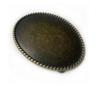 ZelongChen One Piece Leisure Knot Belt Buckle Easy Put Round Knot Classic Blank Retro Oval Belt Buckle Replacement for Belts Accessories