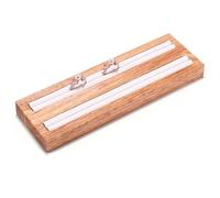 ZelongChen One Piece Smooth Touch Jewellery Display Tray 2 Slots Jewellery Ring Organizer Tray Durable Useful Ring Display Board for Ring Earring Display