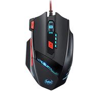 zelotes Wired Gaming Mouse,9200 DPI,8 Programmable Buttons,8 Weight Blocks,Multi-Modes Backlit,Ergonomic Design,USB Optical Corded Gamer Mouse Mice for Laptop,PC,Mac,Black