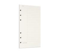 Zelten 1 Pack A6 45 Sheets/90 Pages Connell Loose Leaf Punched Paper Refills Paper for 6 Hole Binder Personal Organizer Diary Notebook Refillable Planner