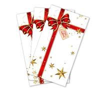 Zelten 2-Ply 20 Count Colored Paper Hostess Napkins Shabby Chic for Wedding Dinner Tea Party Decoupage (X-MAS, 1)