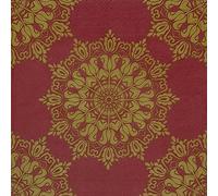 Zelten 2-Ply 20 Count Colored Paper Napkins Shabby Chic Napkins for Wedding Dinner Tea Party Decoration D (Golden Sun, 1)