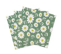 Zelten 2-Ply 20 Count Colored Paper Napkins Shabby Chic Napkins for Wedding Dinner Tea Party Decoration E (Daisy, 1)