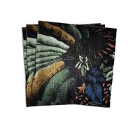 Zelten 2-Ply 20 Count Colored Paper Napkins Shabby Chic Napkins for Wedding Dinner Tea Party Decoration E (Dark Rainforest, 1)