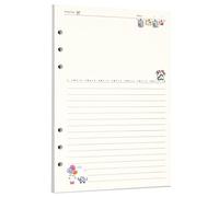 Zelten 45 Sheets 90 Pages Colorful Loose Leaf Punched Paper Refills Paper for 6 Hole Binder Personal Organizer Diary Notebook Refillable Planner (A5, Fairy Tale Diary)