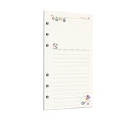 Zelten 45 Sheets 90 Pages Colorful Loose Leaf Punched Paper Refills Paper for 6 Hole Binder Personal Organizer Diary Notebook Refillable Planner (A6, Fairy Tale Diary)