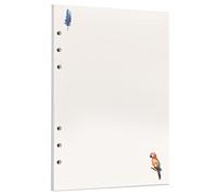 Zelten 45 Sheets 90 Pages Colorful Loose Leaf Punched Paper Refills Paper for 6 Hole Binder Personal Organizer Diary Notebook Refillable Planner (A5, Rainforest Blank)