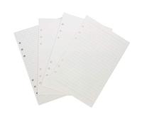Zelten A5 4-in-1 Refill Paper 6 Hole Punched, 100gsm Thick, 8.2"x6.6"(210x142mm) 80 Sheets, Ruled/Dotted/Blank/Squared for Ring Binder Planner Journal