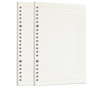Zelten Loose Leaf Punched Paper Refills Paper for 6 Hole Binder Personal Organizer Diary Notebook Refillable Planner (Lined,A5/20 Hole)