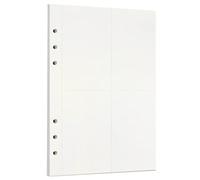 Zelten Loose Leaf Punched Paper Refills Paper for 6 Hole Binder Personal Organizer Diary Notebook Refillable Planner (scratchpad,A5/6 Hole)