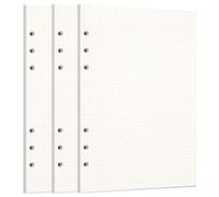 Zelten Loose Leaf Punched Paper Refills Paper for 6 Hole Binder Personal Organizer Diary Notebook Refillable Planner (Dotted,A5/6 Hole)
