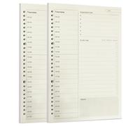 Zelten Loose Leaf Punched Paper Refills Paper for 6 Hole Binder Personal Organizer Diary Notebook Refillable Planner (Time Plan,B5/26 Hole)