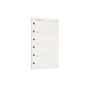 Zelten Loose Leaf Punched Paper Refills Paper for 6 Hole Binder Personal Organizer Diary Notebook Refillable Planner (Weekly Planner,A7/6 Hole)
