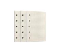 Zelten Loose Leaf Punched Paper Refills Paper for 6 Hole Binder Personal Organizer Diary Notebook Refillable Planner (Squared, A8/5 Hole)