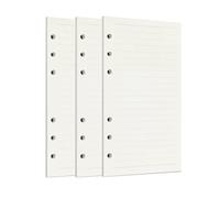 Zelten Loose Leaf Punched Paper Refills Paper for 6 Hole Binder Personal Organizer Diary Notebook Refillable Planner (Lined,A6/6 Hole)