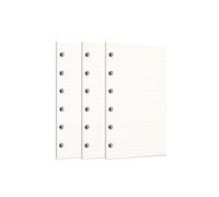 Zelten Loose Leaf Punched Paper Refills Paper for 6 Hole Binder Personal Organizer Diary Notebook Refillable Planner (Dotted,A7/6 Hole)