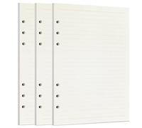 Zelten Loose Leaf Punched Paper Refills Paper for 6 Hole Binder Personal Organizer Diary Notebook Refillable Planner (Lined,A5/6 Hole)