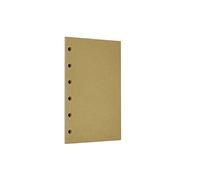 Zelten Loose Leaf Punched Paper Refills Paper for 6 Hole Binder Personal Organizer Diary Notebook Refillable Planner (Kraft,A7/6 Hole)