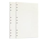 Zelten Loose Leaf Punched Paper Refills Paper for 6 Hole Binder Personal Organizer Diary Notebook Refillable Planner (Lined,B5/9 Hole)