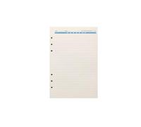 Zelten Refills/Loose Leaves for A5 Cover Ring Binder/Personal Organiser/Planner(A5 6 Holes, Lined Blue)