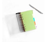 Zelten Refills/Loose Leaves for A6 Cover Ring Binder/Personal Organiser/Planner(A6 6 Holes, Divider Horizontal Colored Paper)