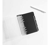 Zelten Refills/Loose Leaves for A6 Cover Ring Binder/Personal Organiser/Planner(A6 6 Holes, Divider Horizontal Black Paper)
