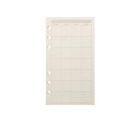 Zelten Refills/Loose Leaves for A6 Cover Ring Binder/Personal Organiser/Planner(A6 6 Holes, Monthly Plan)