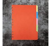 Zelten Refills/Loose Leaves for B5 Cover Ring Binder/Personal Organiser/Planner(B5 9 Holes, Paper Divider)