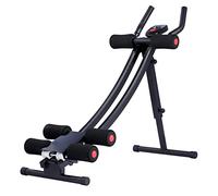 ZELUS Ab Workout Equipment for Gym, Ab Machine Exercise Equipment for Home Workouts, Ab Crunch Coaster Core Trainer with 4 Intensities and Digital Display, Foldable Abdominal Trainer Waist Toner