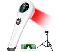 Zelvory Cold Red Light Therapy Device with Stand, Infrared Light Therapy Wand Targets Sore Muscles & Joints Issues, Hand-held lllt Low Level Pain Relief Machine (4 * 808nm+14 * 650nm)