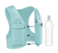 Zelvot Running Vest for Men and Women, European Original Patent, Adjustable Chest Straps, Hydration Vest Running with 500 ml Water Bottle, Reflective Hydration Backpack with Mobile Phone Holder