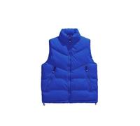 ZEMALON Men Vest Casual Men Thickening Warm Cotton Vest Sleeveless Light Comfortable Men Outdoor Vest Youth Fashion Men Trend Basic Vest A-Royal Blue 8XL
