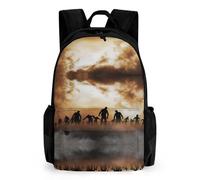 Zemblesong Daypack, Zombies Dead Men Walking Body at Night Backpack, Rucksack with Pockets for Hiking Camping Travel