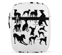 Zemblesong Shoulder Bag, Italian Greyhound Dog Crossbody Bag, Multi Purpose Small Satchel for Work Business Travel