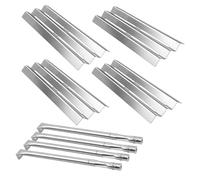 Zemibi Grill Replacement Parts for Napoleon Gas Models LEX485/605/730 LE LD485 Series Grills S81001, Stainless Steel Heat Plate Tent Shields and Heavy Duty Burner Tubes, BBQ Repair Kit, Pack of 4