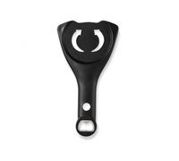 ZEMINRI Jar Opener 4-in-1 Bottle Opener with Handle for Multifunctional Tin Openers Save Effort Can Openers that Work for Screw Tops Water Beer Soda Jars Bagged Bottle Caps for Kitchen Use (Black)