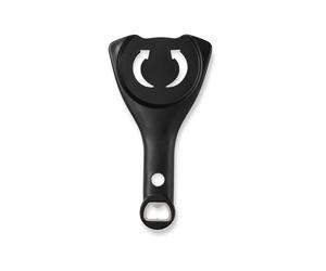ZEMINRI Jar Opener 4-in-1 Bottle Opener with Handle for Multifunctional Tin Openers Save Effort Can Openers that Work for Screw Tops Water Beer Soda Jars Bagged Bottle Caps for Kitchen Use (Black)