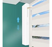 Zemismart Electric Rechargeable Plantation Shutter Motor Light Filter suit for Aluminium/Wood/PVC/Faux Wood Plantation Window Interior Shutters Solar Panel Available(Bluetooth,Motor+Solar panel)