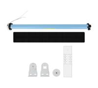 zemismart Rechargable Tuya Zigbee Roller Blind Motor For 38mm Tube,Solar-Power Motorized Electric Tubular Shutter Shade,Homekit Control via ZMHK01/Matter M1 Hub,Timer Remote Control,Zigbee Hub Need