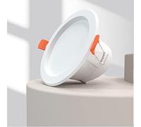 zemismart Zigbee LED Downlight Work with Homekit Home APP via Homekit Hub Tuya Zigbee Dimmable Timer Celling Lamp App Echo Siri Voice Control RGBW (4inch 9W)