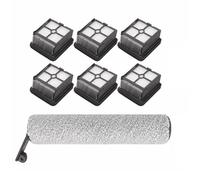 ZEMNLO For Dreame, H12 H12 Pro/Plus, Wet & Dry Vacuum Cleaner Replacement Spare Parts Soft Roller Brush Hepa Filter Accessories Vacuum Filter Maintenance(Size:SET 2)