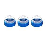 ZEMNLO For Ford, for Focus, 2 3, for Mondeo, 3Pcs Stylish Car Air Conditioning Control Switch Knob Car Air Conditioning Knob(Blue)