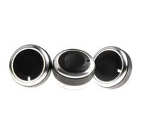 ZEMNLO For Ford, for Focus, 2 3, for Mondeo, 3Pcs Stylish Car Air Conditioning Control Switch Knob Car Air Conditioning Knob(Black)