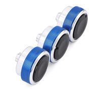 ZEMNLO For Ford, for Focus, 2005-2014, for Mondeo, Car Accessories 3Pcs Air Conditioner Knobs Conditioning Control Switch AC Knob Controll Car Air Conditioning Knob(Blue)