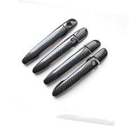 ZEMNLO Right Hand Drive, for Mazda, CX-3 CX3 2015 2016 2017 2018 2019 2020 Carbon Fiber Car Door Handle Cover Chrome Door Handle Covers(Black 1 Keyhole 2 Buttons)