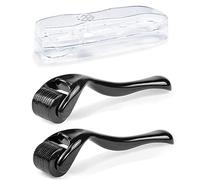 Zemolo 2Pcs Derma-Roller 0.25mm&0.5mm, Beard Roller Microneedling Roller with 540 Needles, Micro-Needles, Derma-Roller for Men & Women Hair Skin Face and Body, Wrinkles