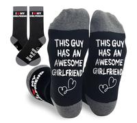 Zemolo Novelty Socks Valentines Gifts for Men Who Have Everything, I LOVE MY WIFE/GIRLFRIEND Socks Gifts Birthday Father's Day Socks for Dad Grandad Husband Boyfriend Presents for Men